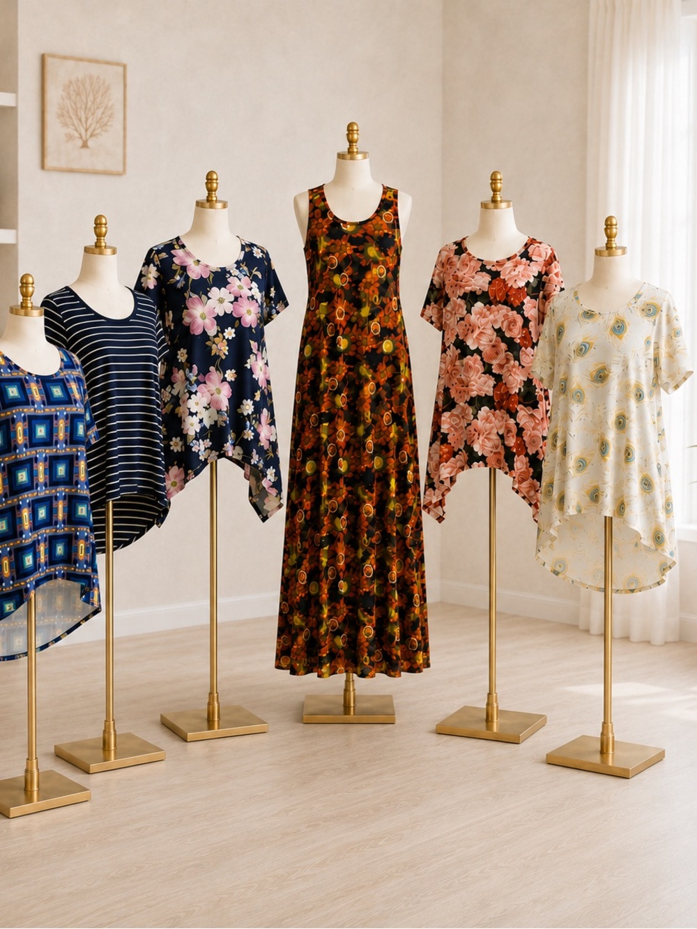 NWT LuLaRoe 6-Piece Women’s Clothing Lot XS–S Tops & Maxi Dress